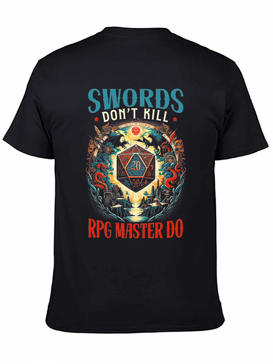 Camiseta RPG Master Swords Dont Kill - Juego de Rol