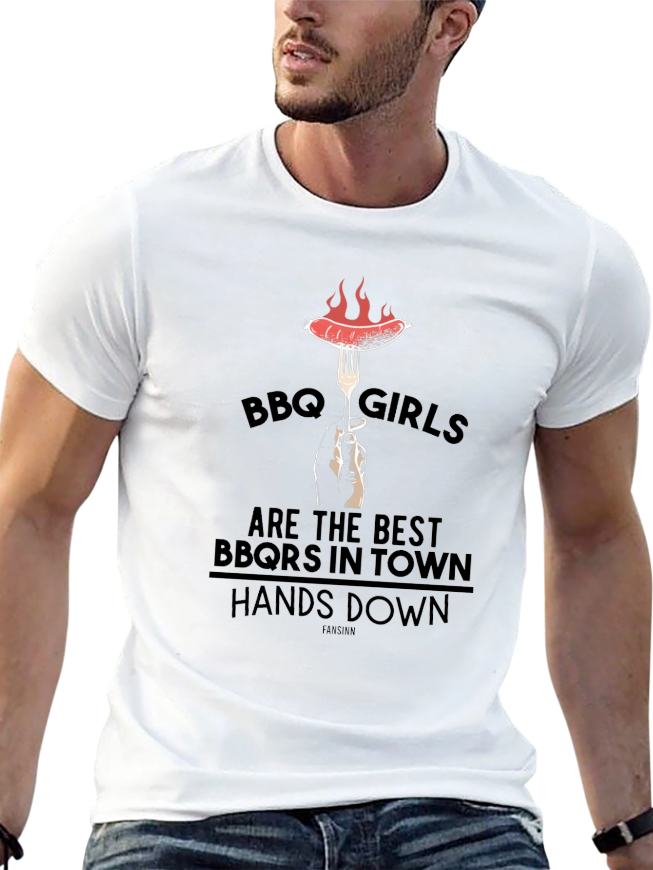 Camiseta Negra BBQ Girls: Asadoras Top