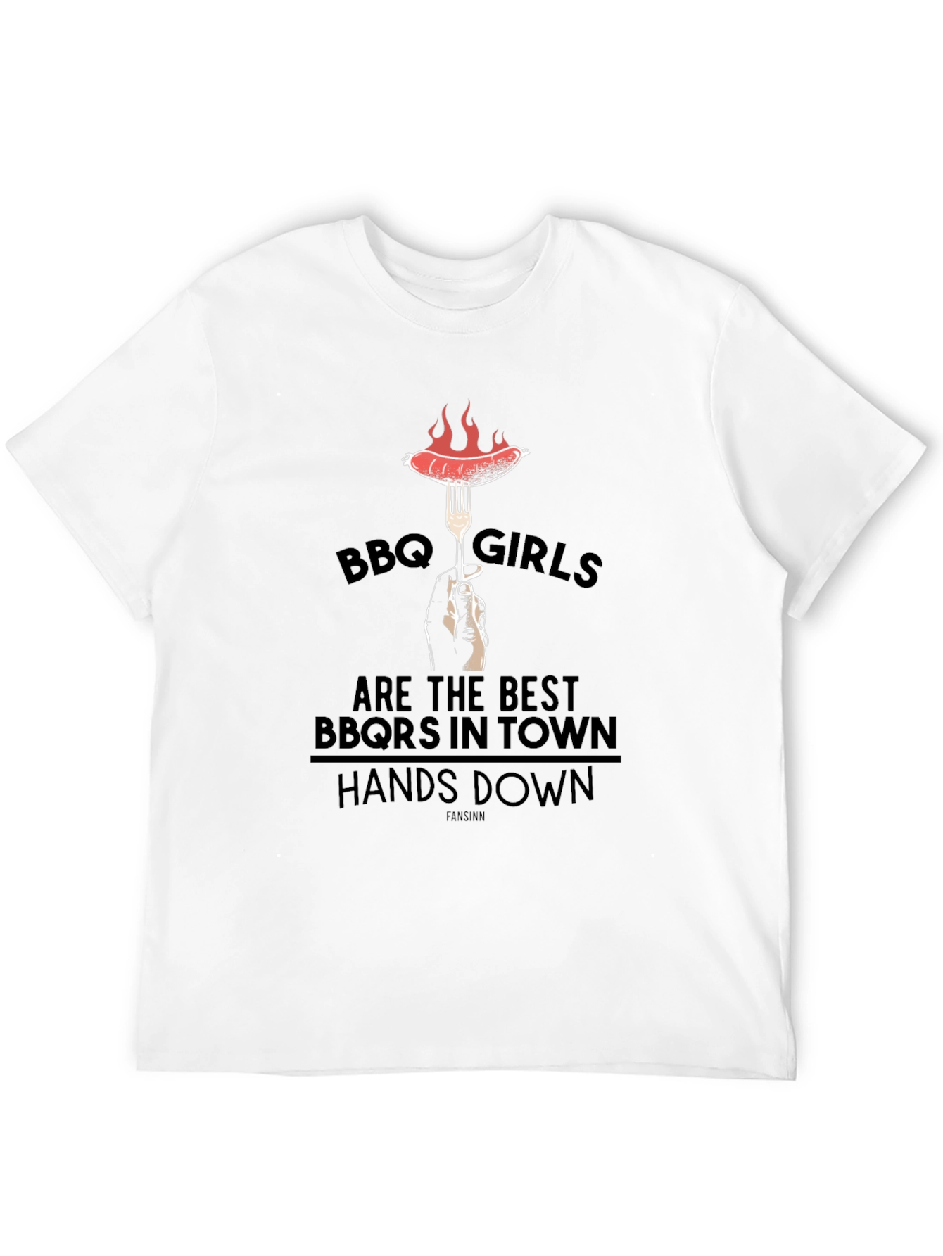 Camiseta Negra BBQ Girls: Asadoras Top