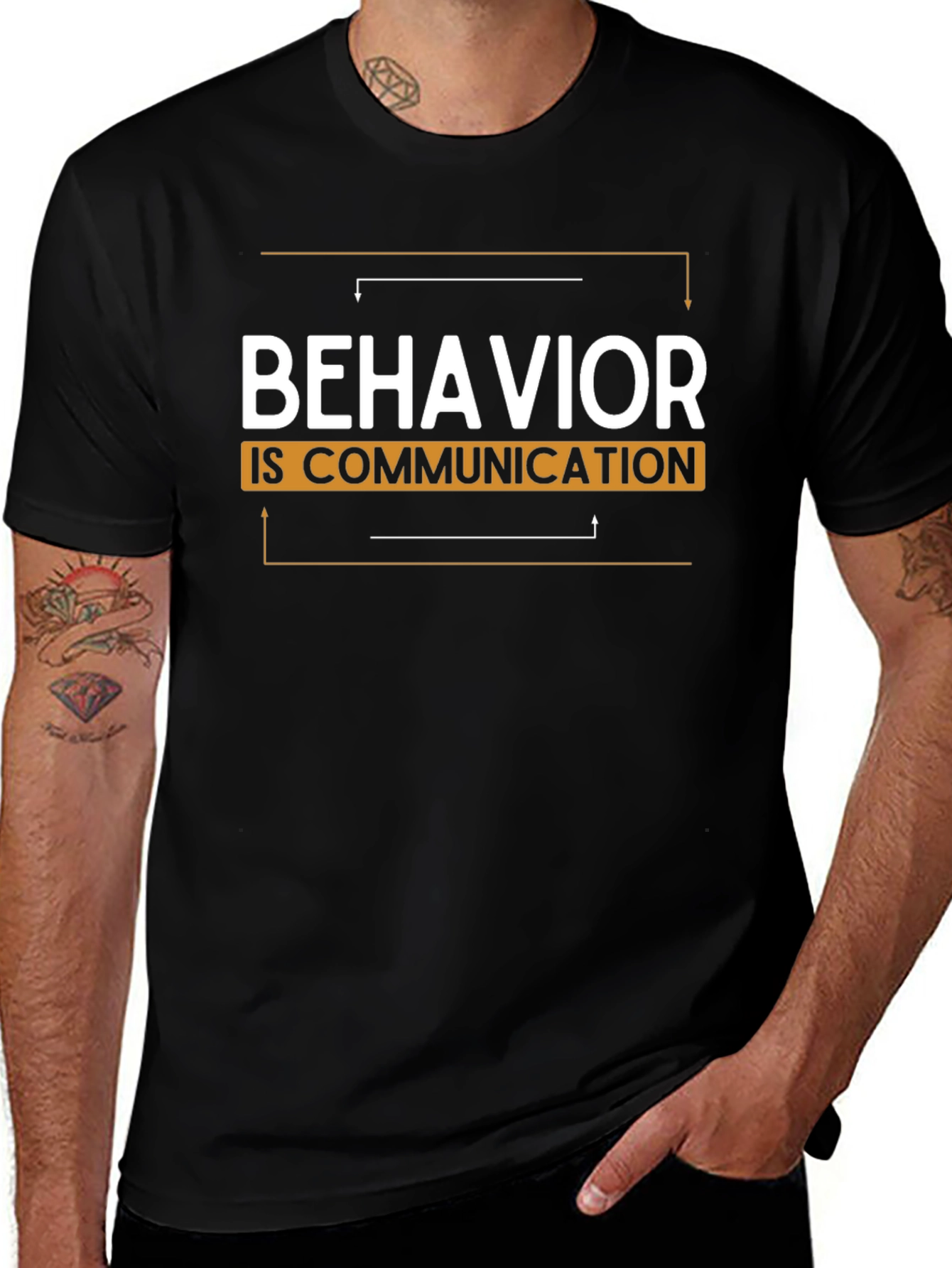 Camiseta Negra: Comportamiento es Comunicación