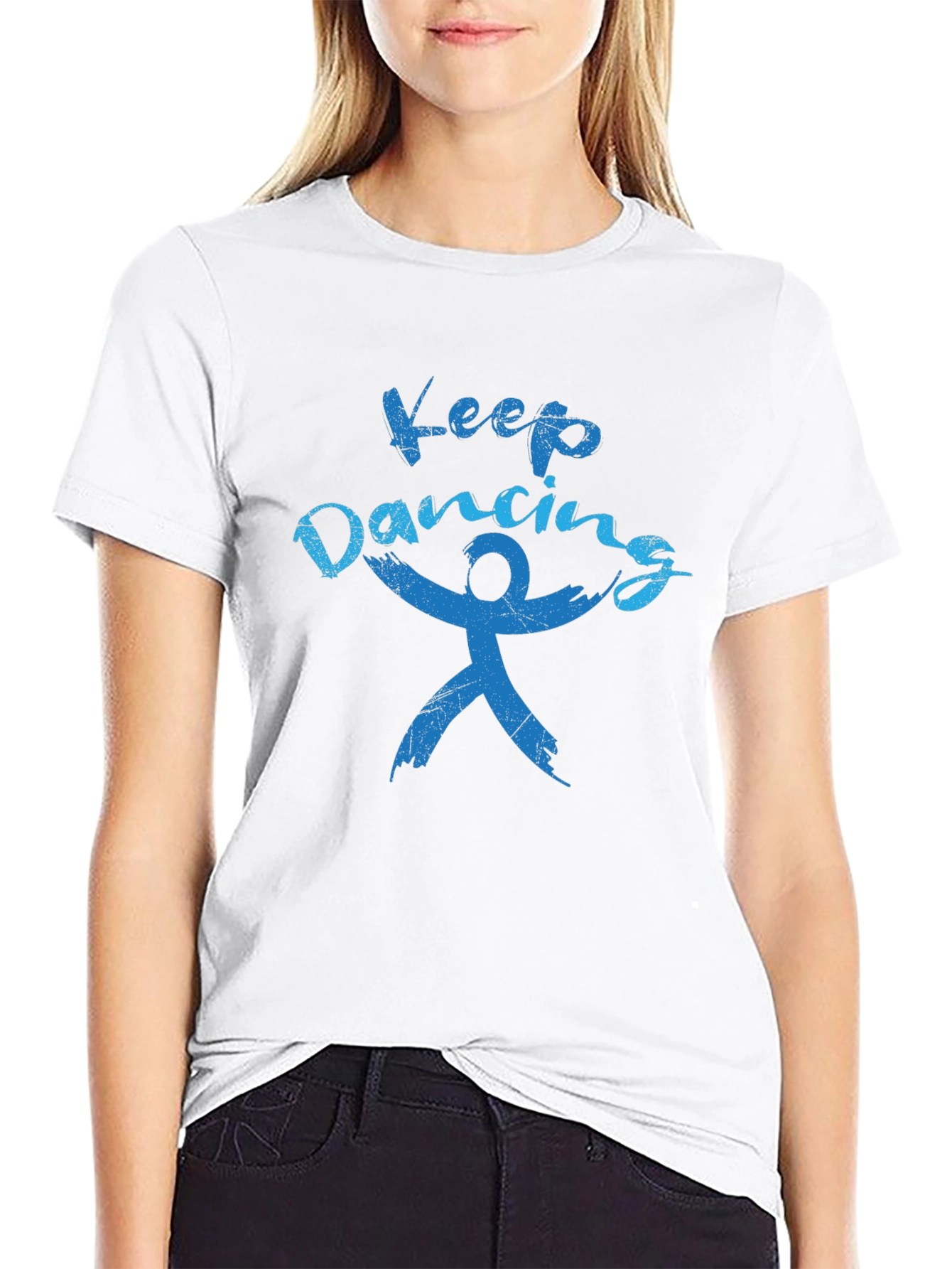 Camiseta Negra Keep Dancing Hombre