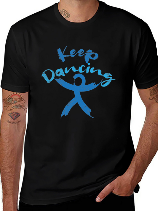 Camiseta Negra Keep Dancing Hombre