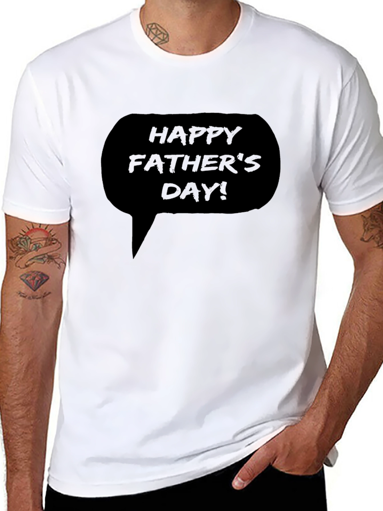Camiseta Negra: ¡Feliz Día del Padre!
