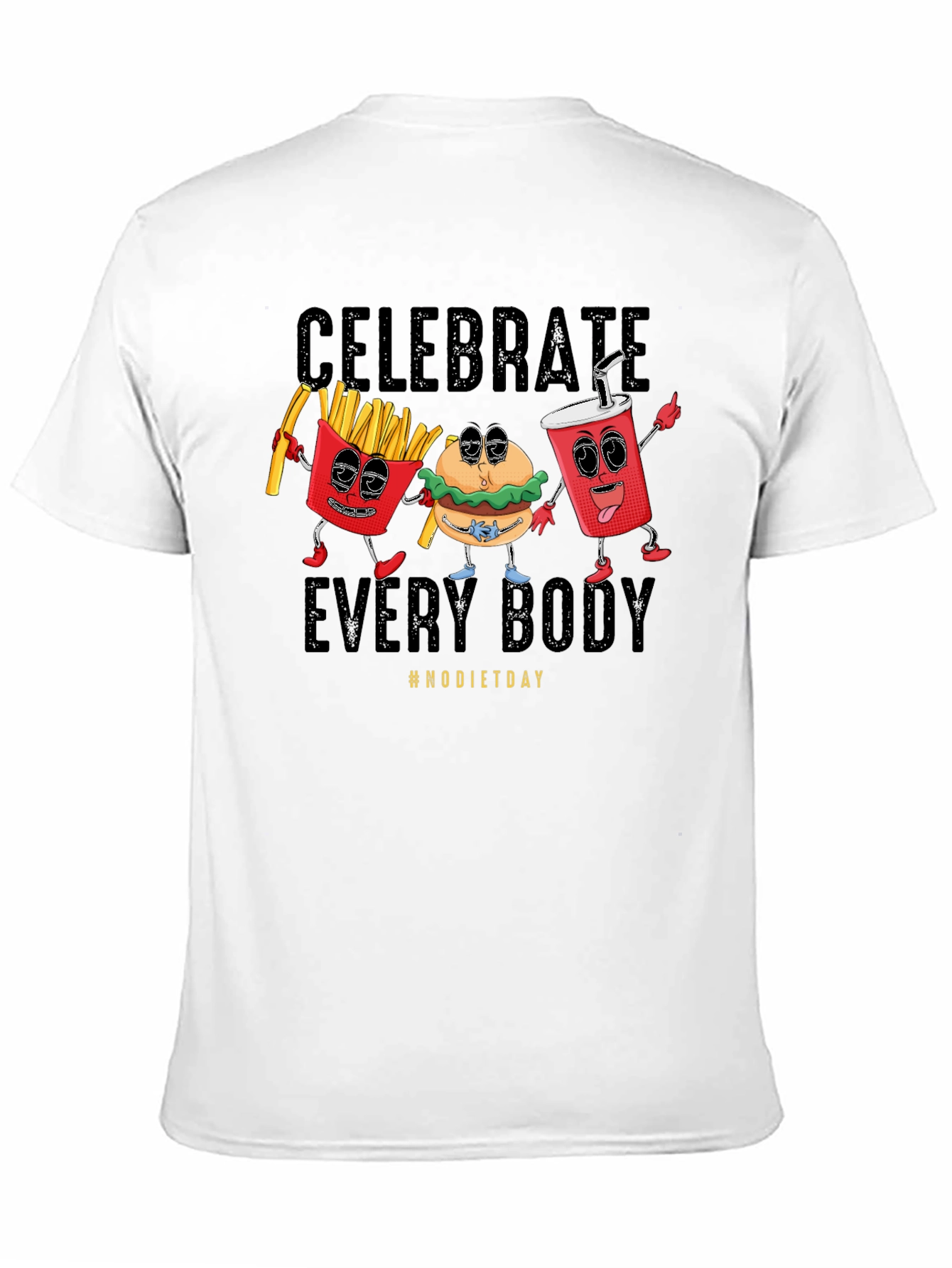 Camiseta Negra Celebrate Every Body #NODIETDAY