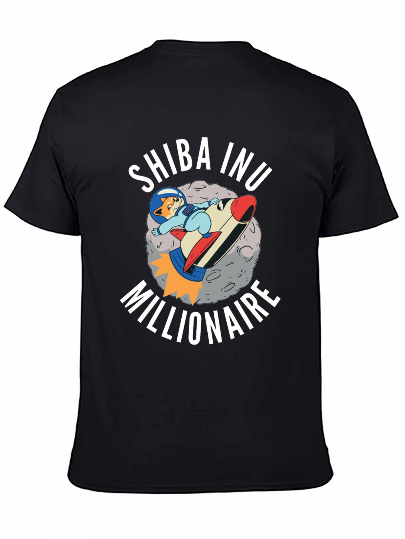 Camiseta Shiba Inu Millionaire - Cohete Espacial