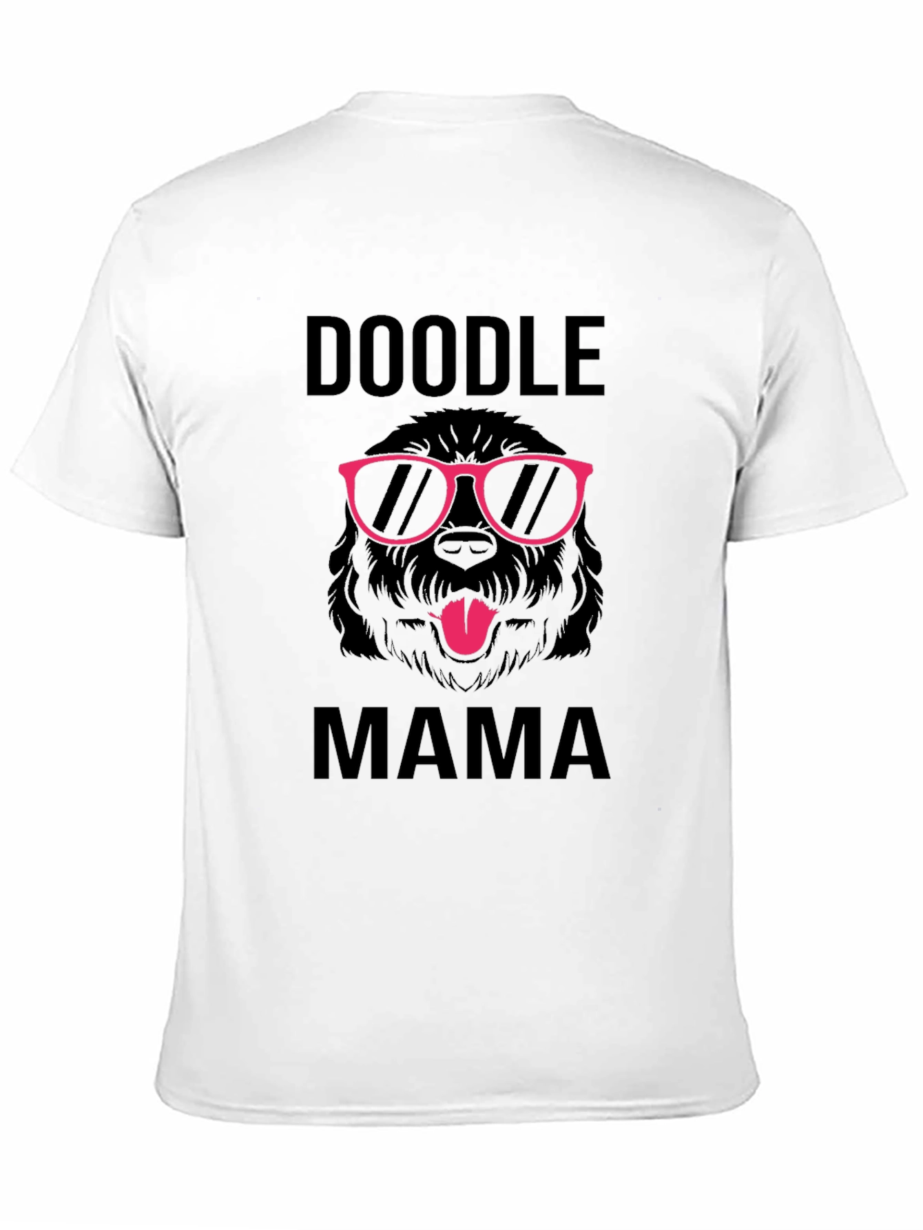 Camiseta Doodle Mama Negra con Diseño Divertido