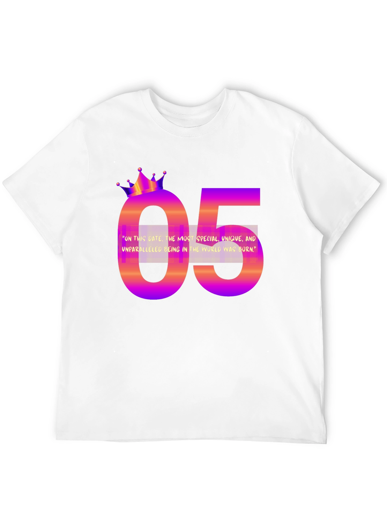 Camiseta 05 Cumpleaños Único