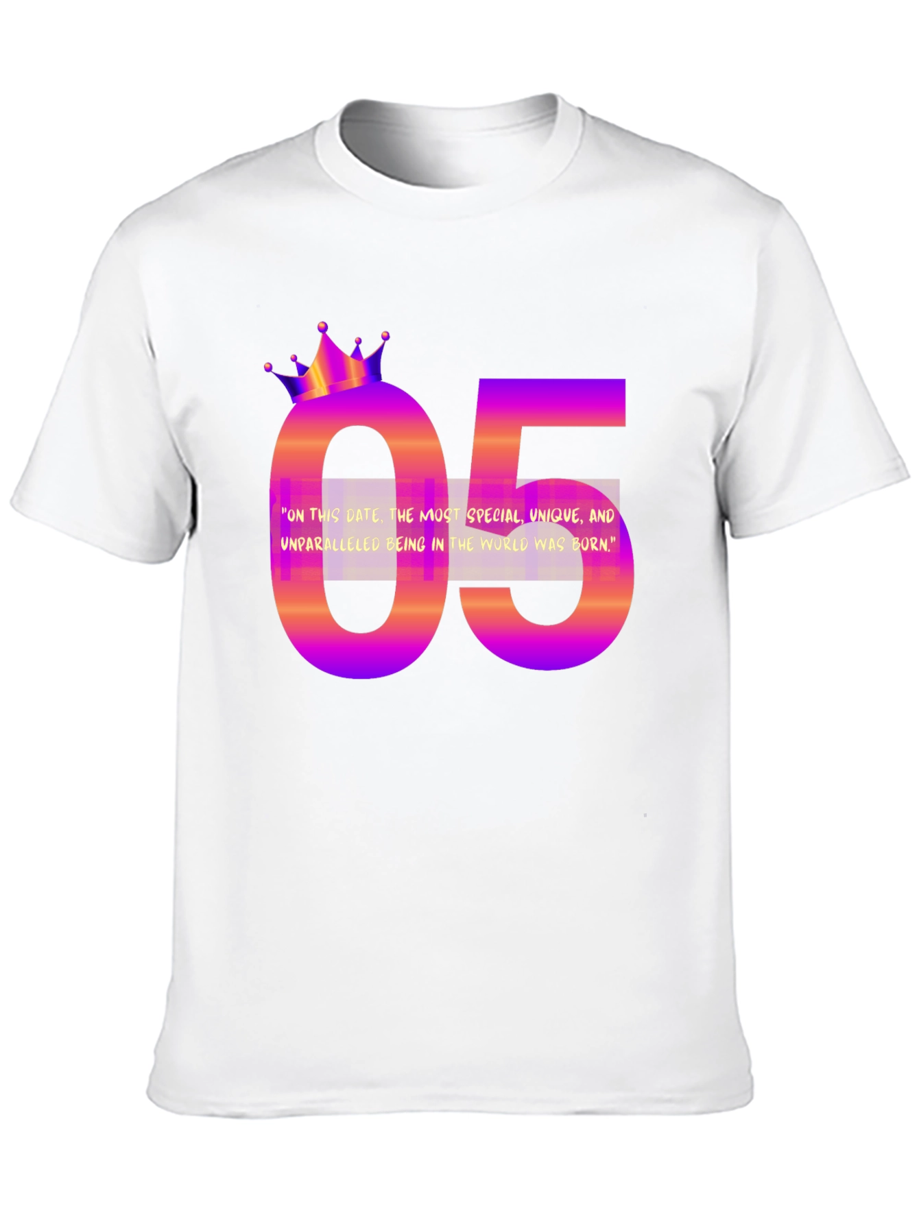 Camiseta 05 Cumpleaños Único