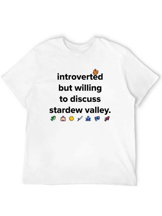 Camiseta Introvertido Stardew Valley - Algodón Suave