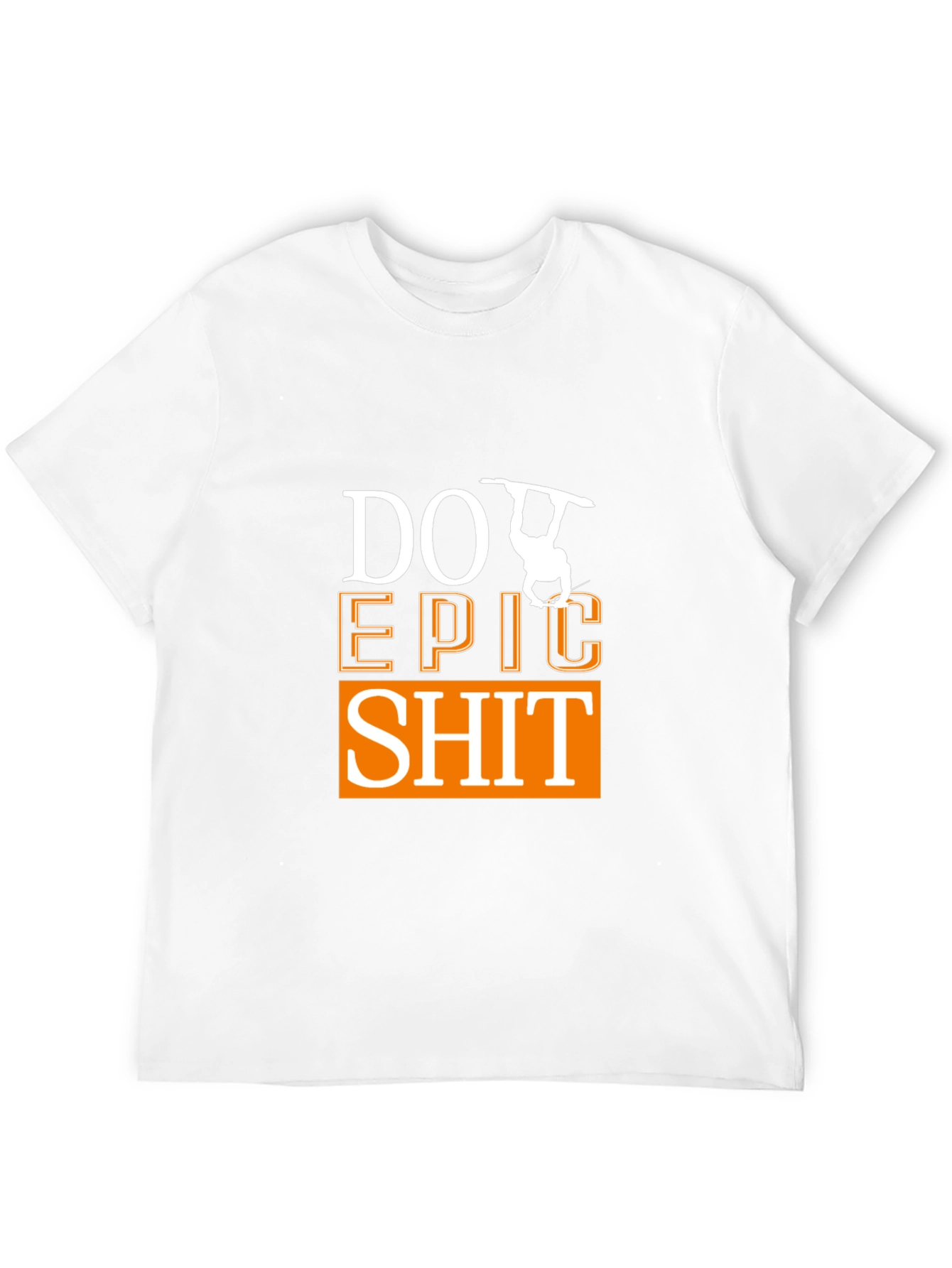 Camiseta Negra Do Epic Shit con Diseño de Snowboard