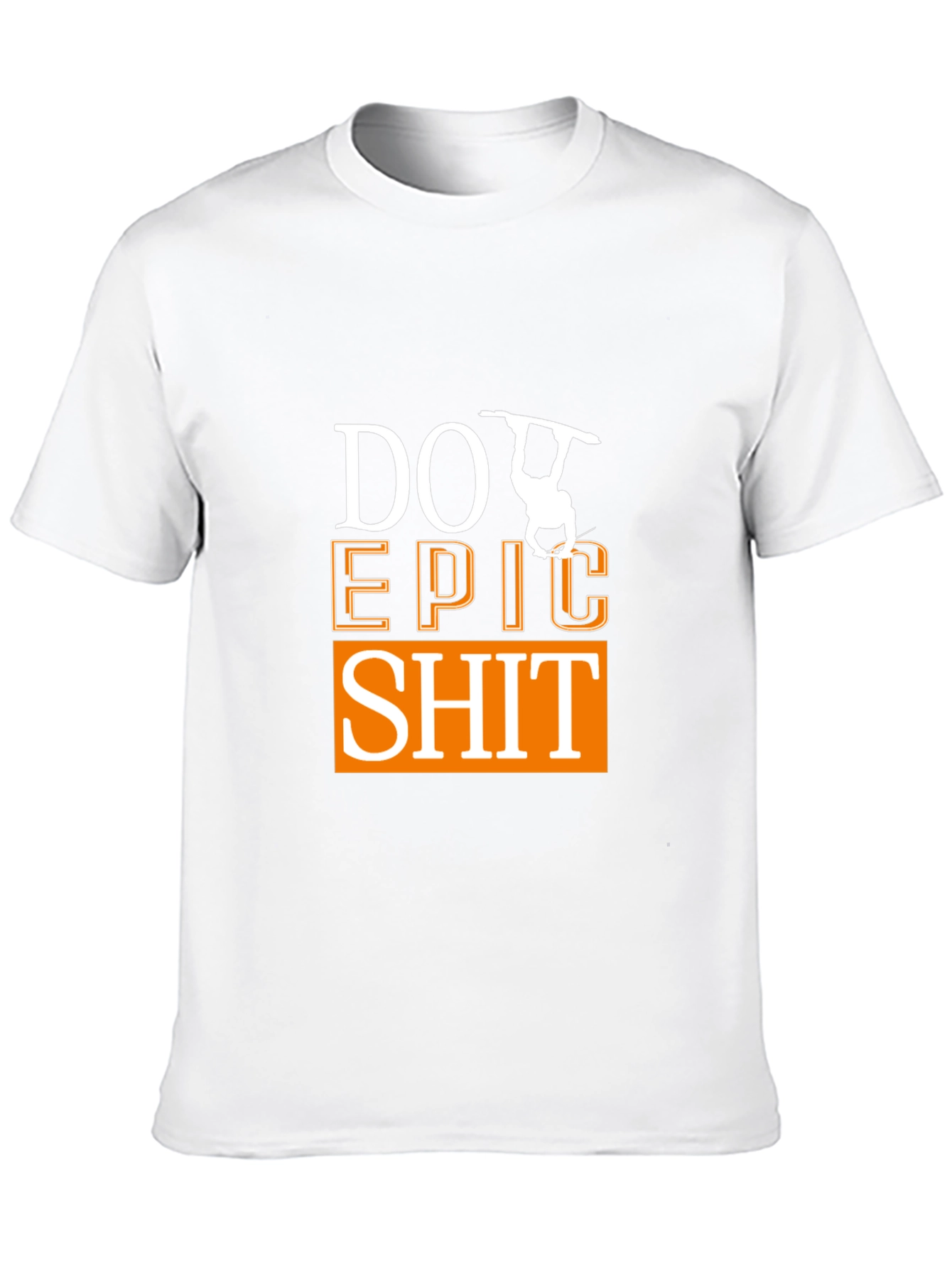 Camiseta Negra Do Epic Shit con Diseño de Snowboard