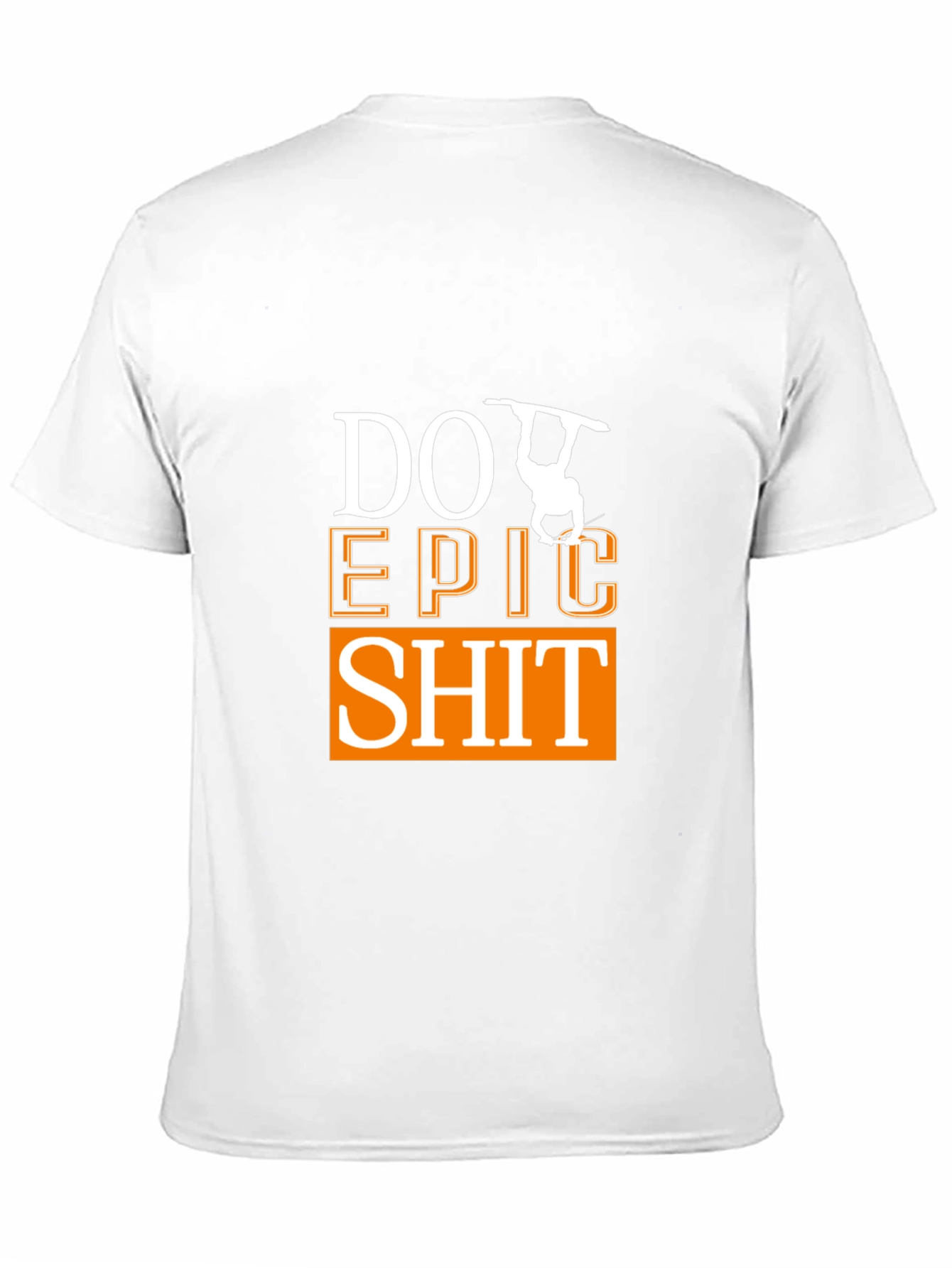 Camiseta Negra Do Epic Shit con Diseño de Snowboard
