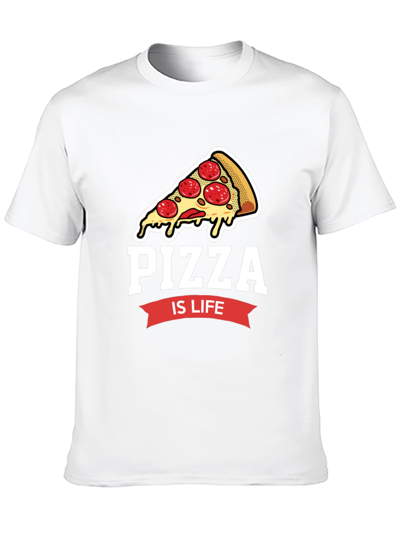 Camiseta Negra Pizza is Life