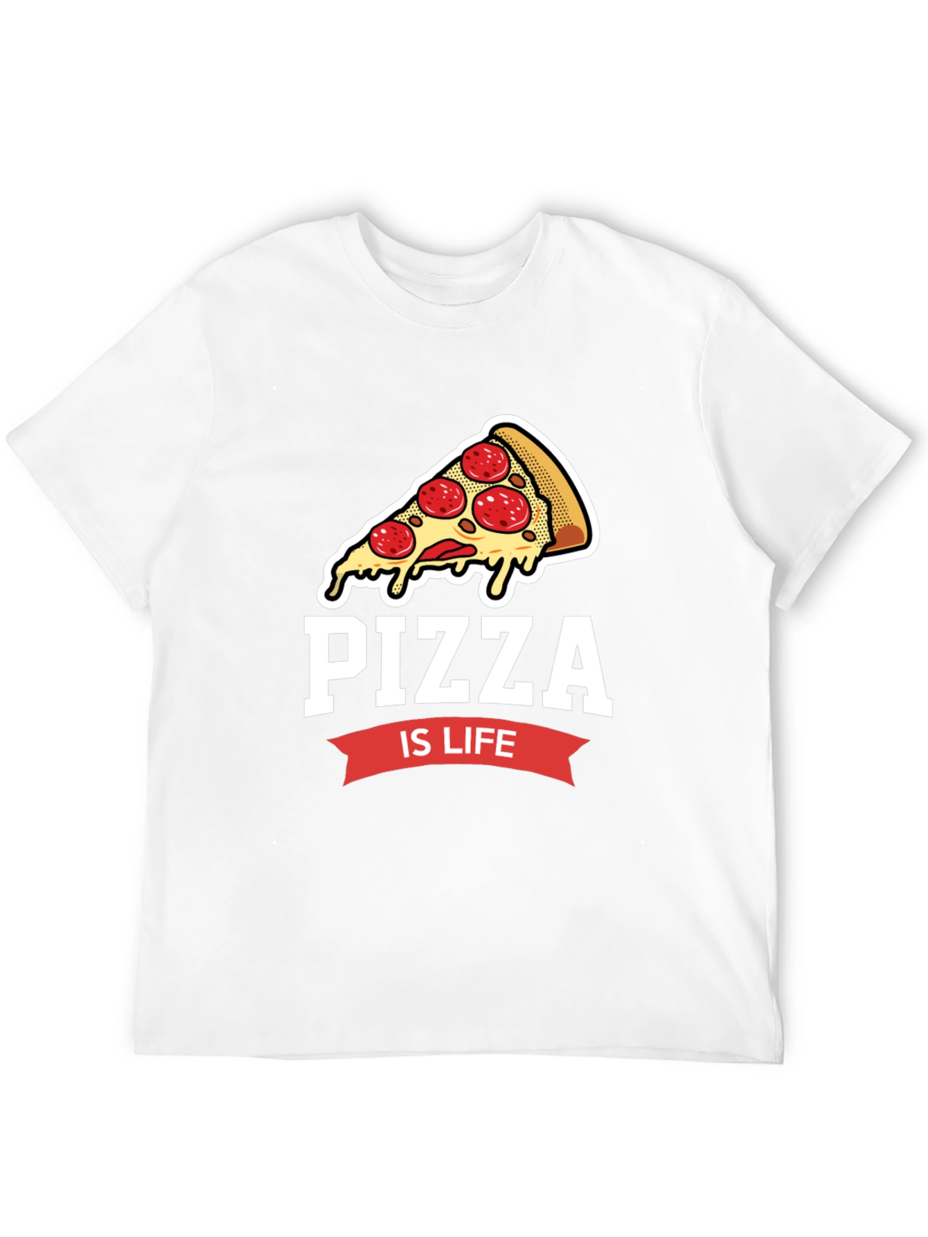 Camiseta Negra Pizza is Life