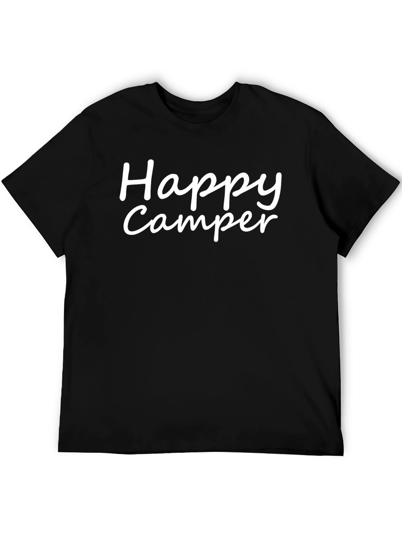 Camiseta Negra Happy Camper para Aventura