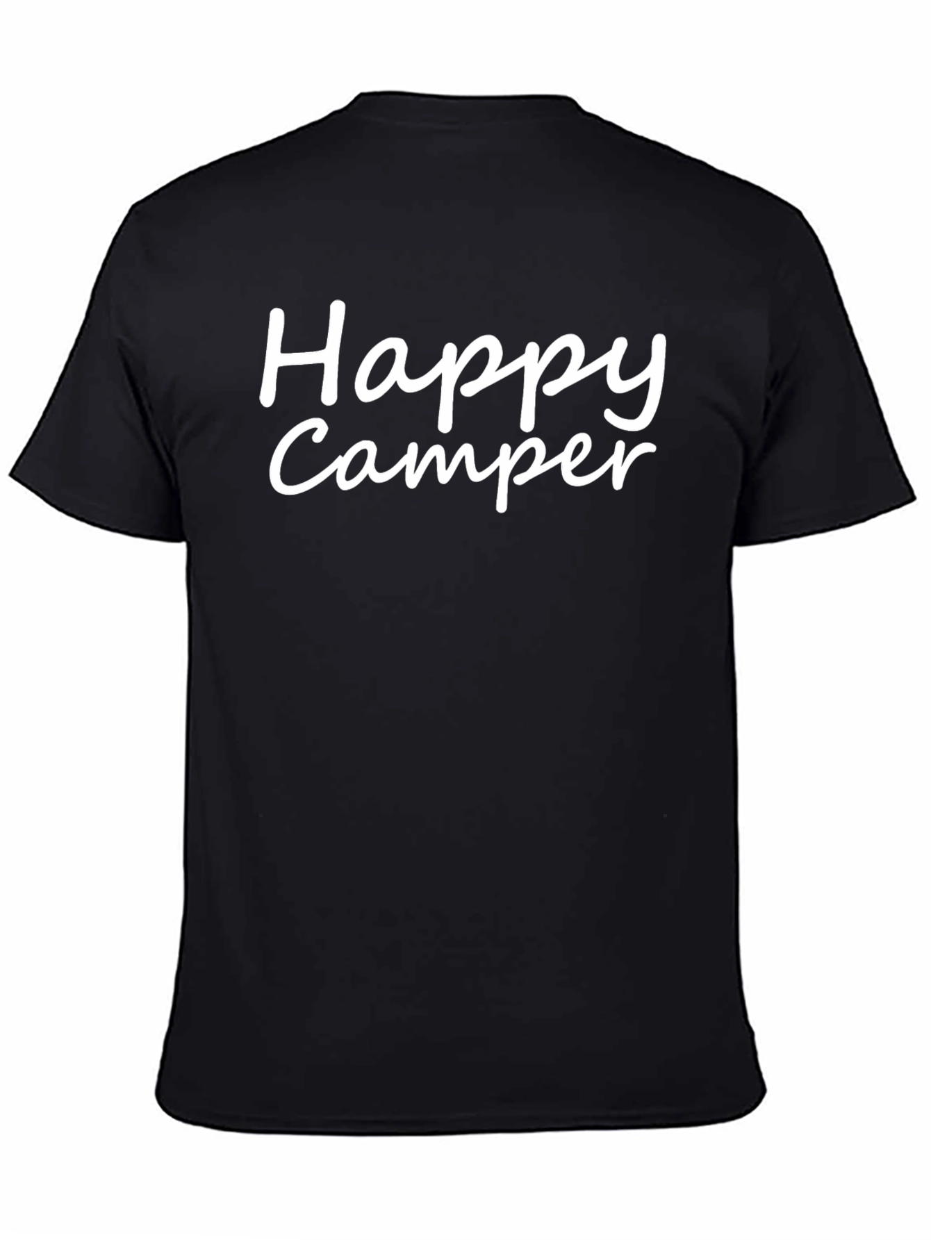 Camiseta Negra Happy Camper para Aventura