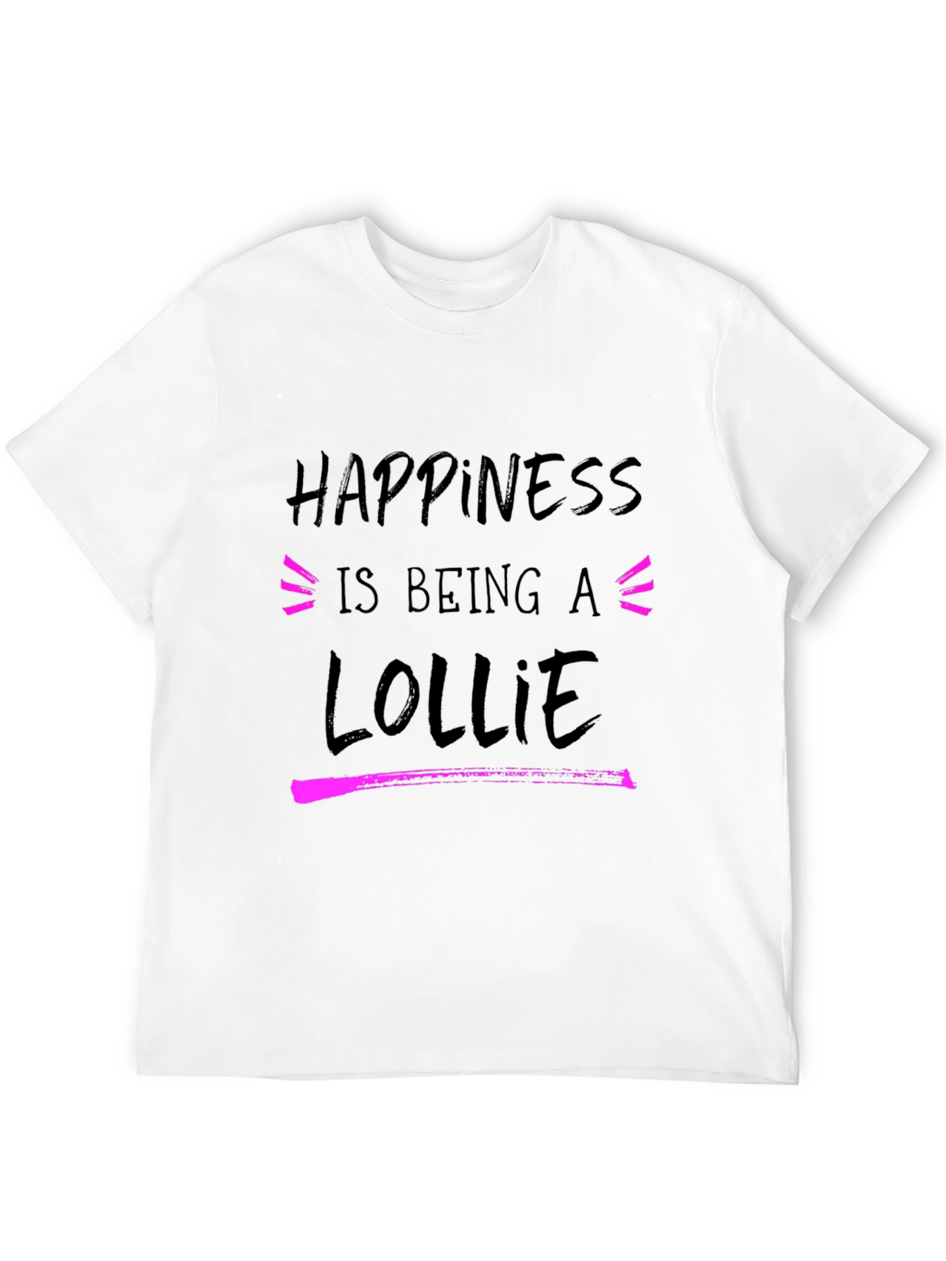 Camiseta Negra Happiness Is Being A Lollie