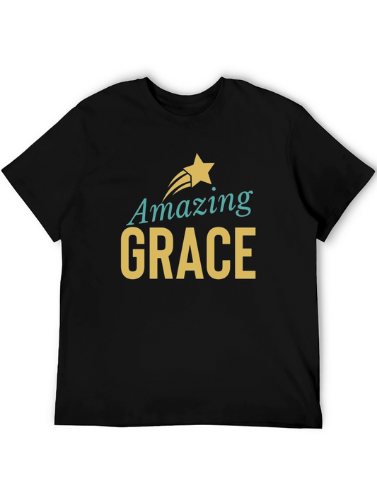 Camiseta Negra Amazing Grace para Hombre