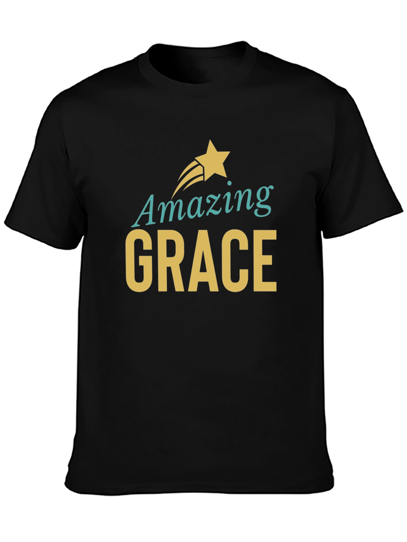 Camiseta Negra Amazing Grace para Hombre
