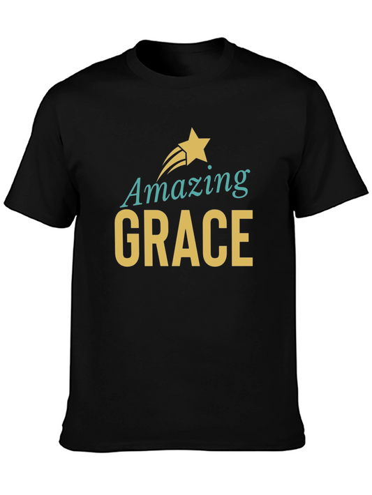 Camiseta Negra Amazing Grace para Hombre