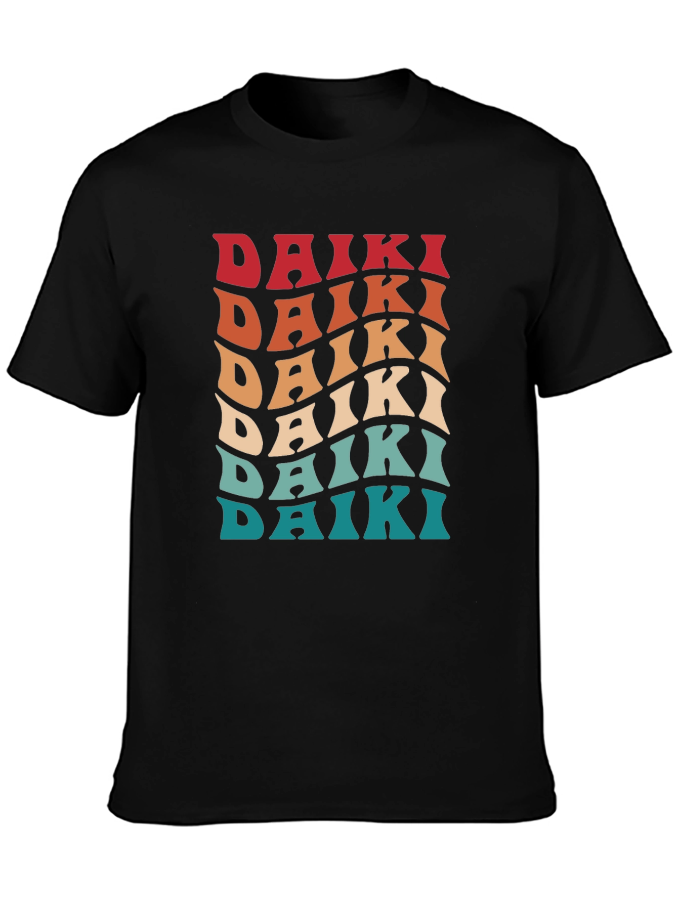 Camiseta retro Daiki para hombre