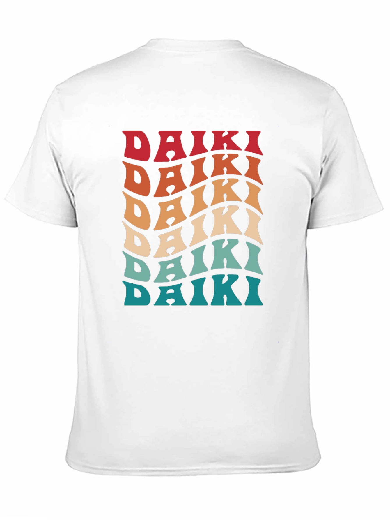 Camiseta retro Daiki para hombre