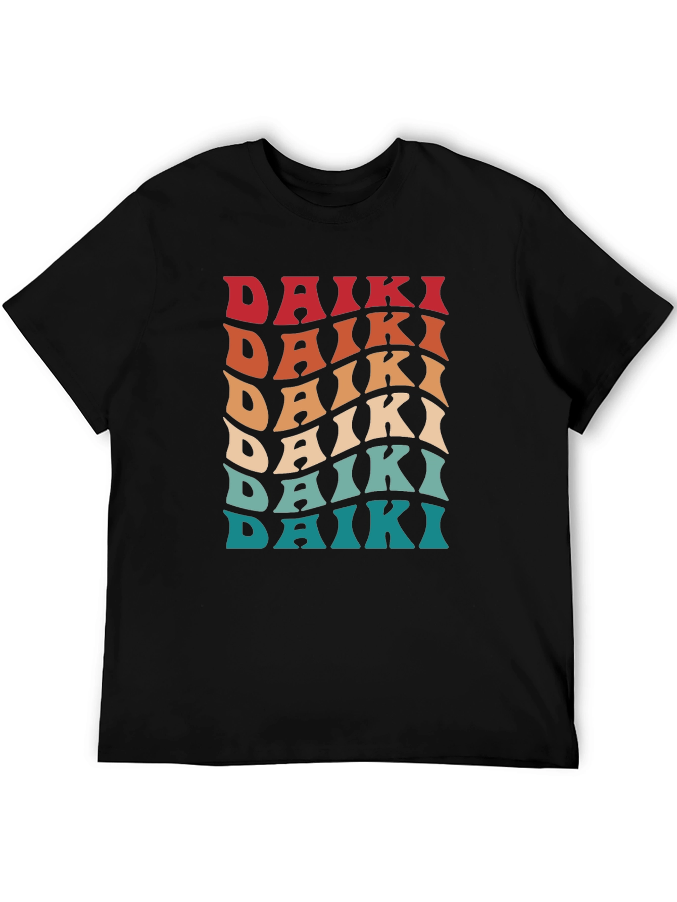 Camiseta retro Daiki para hombre