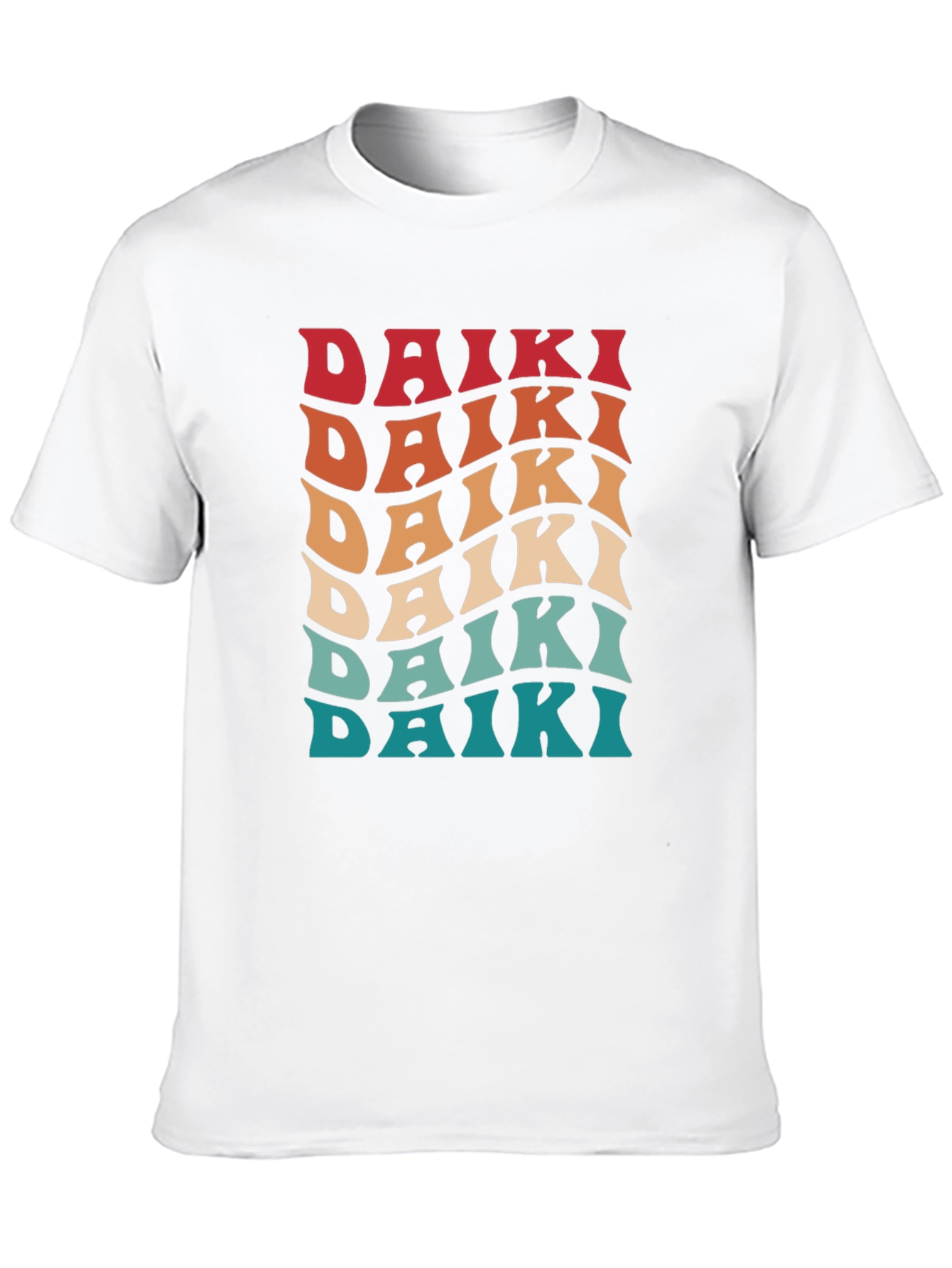 Camiseta retro Daiki para hombre