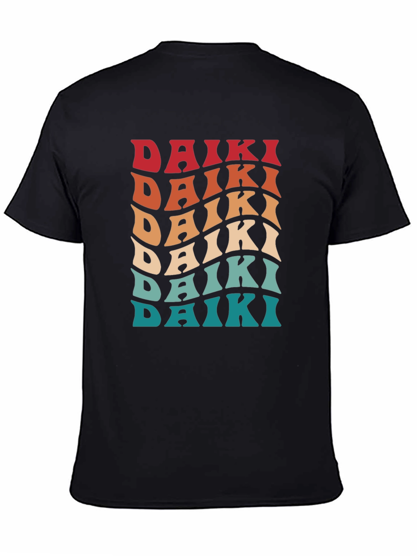 Camiseta retro Daiki para hombre
