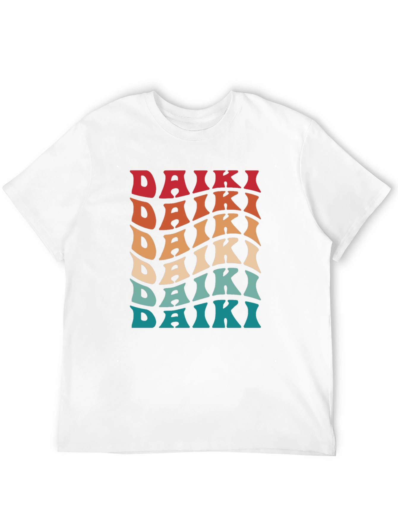 Camiseta retro Daiki para hombre