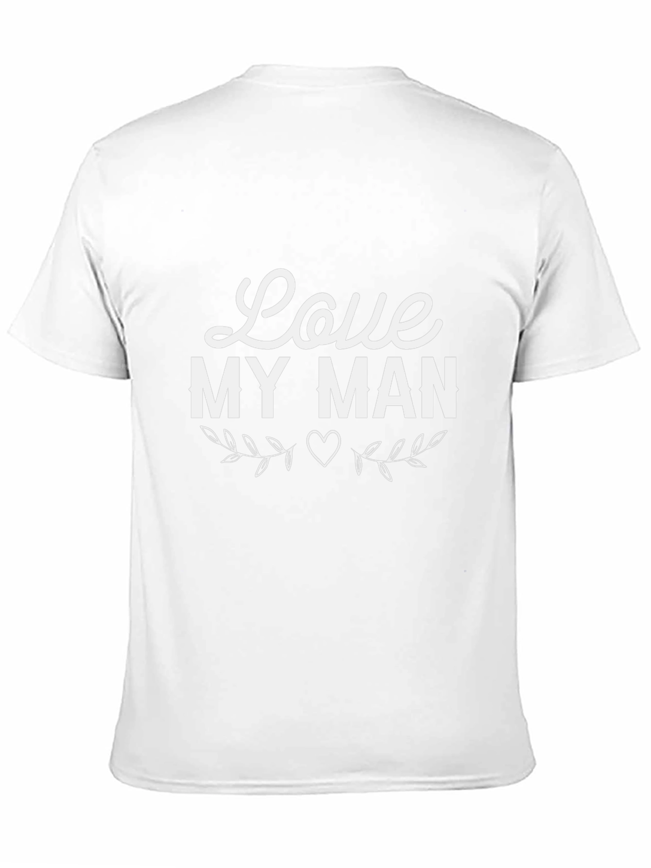 Camiseta Negra Love My Man para Hombre