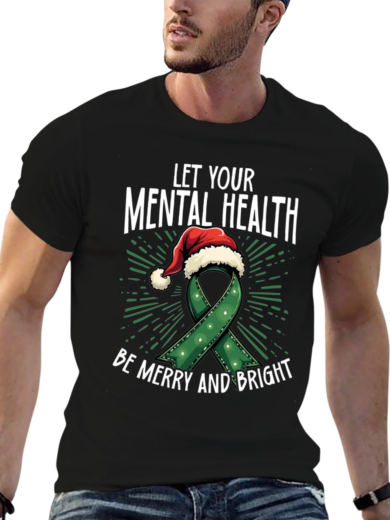 Camiseta Navideña Salud Mental: Alegría y Bienestar