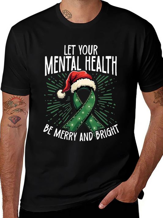 Camiseta Navideña Salud Mental: Alegría y Bienestar