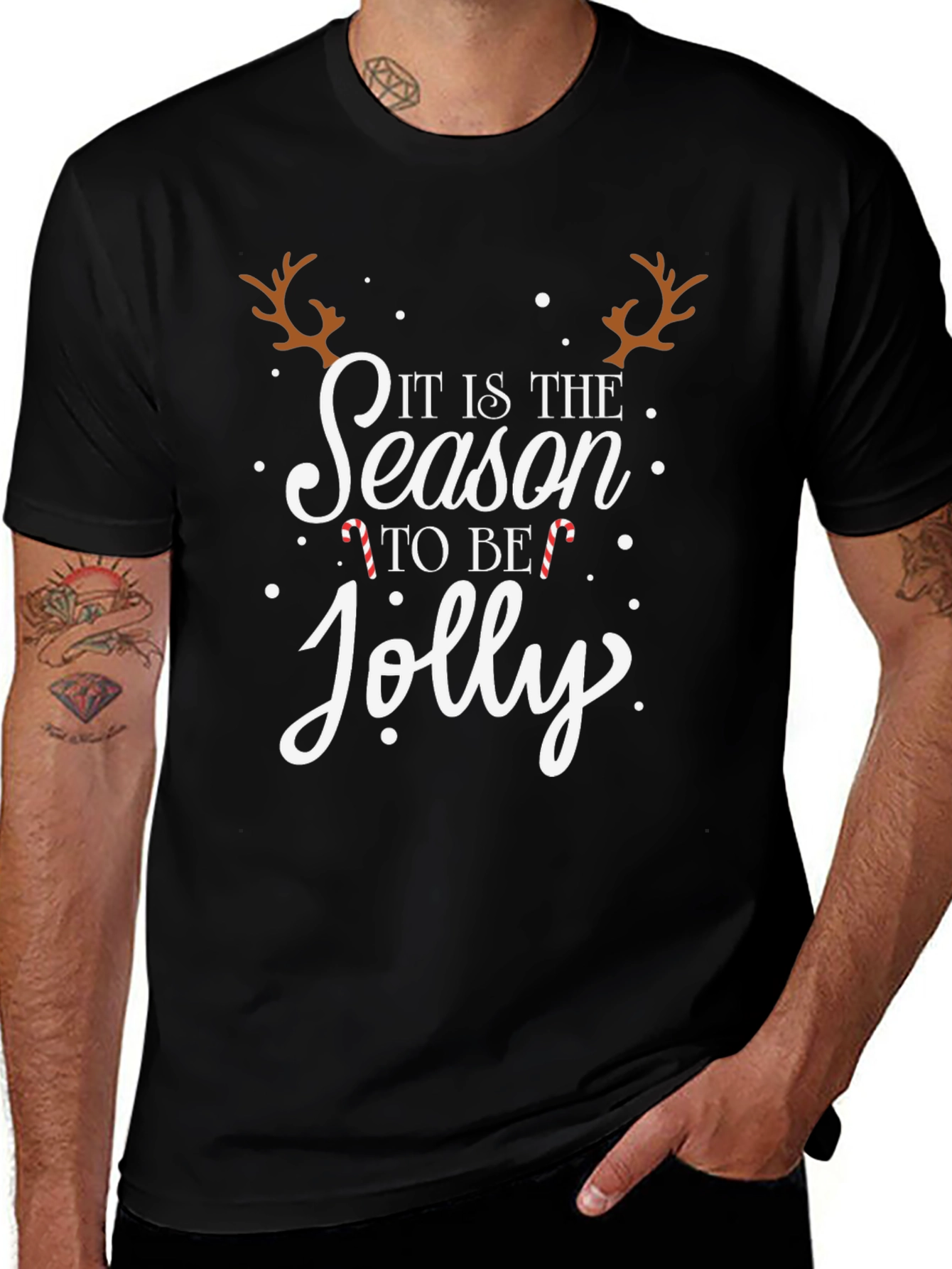 Camiseta Navideña Its the Season to Be Jolly
