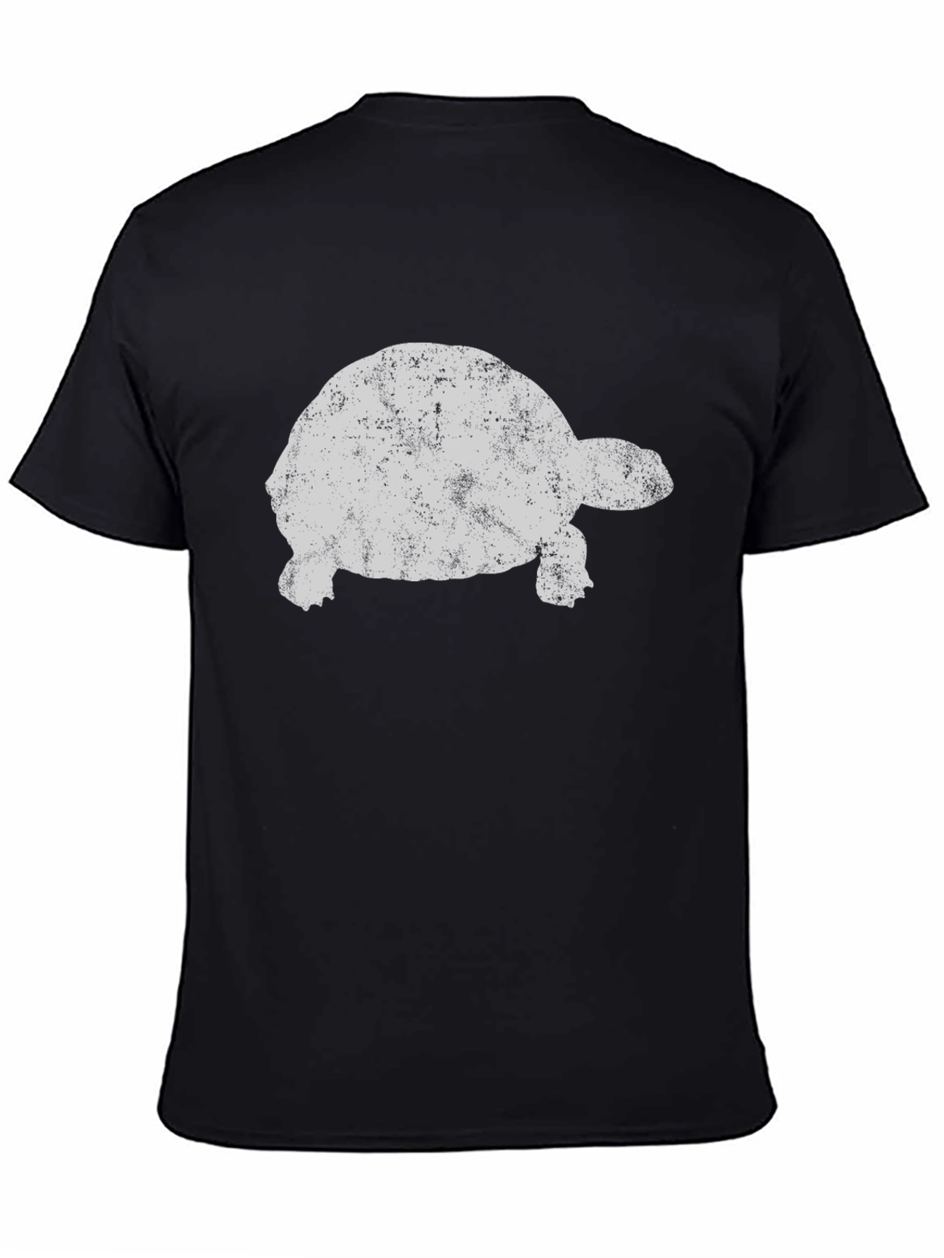 Camiseta Negra con Diseño de Tortuga Retro