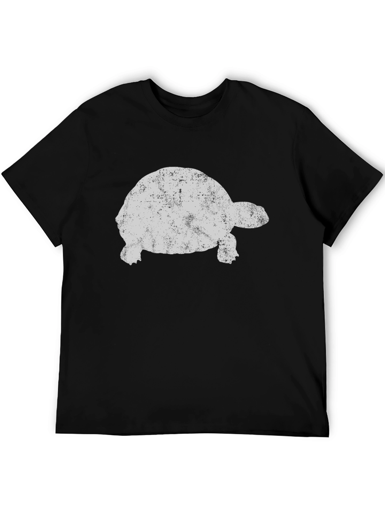 Camiseta Negra con Diseño de Tortuga Retro
