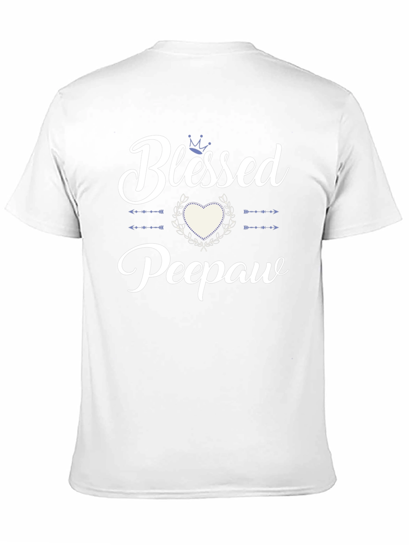 Camiseta Negra Blessed Peepaw para Hombre