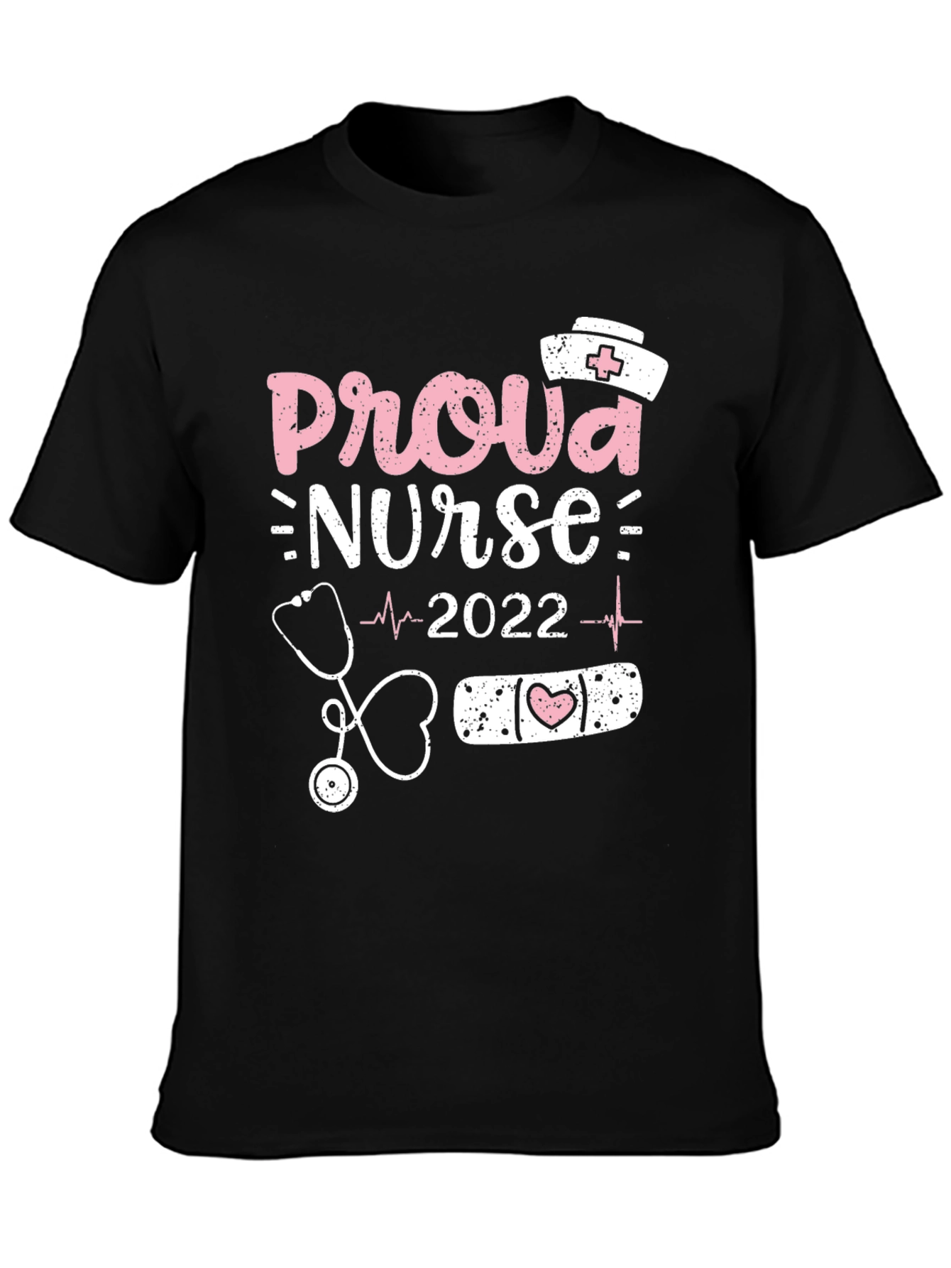 Camiseta Negra de Enfermera Orgullosa 2022