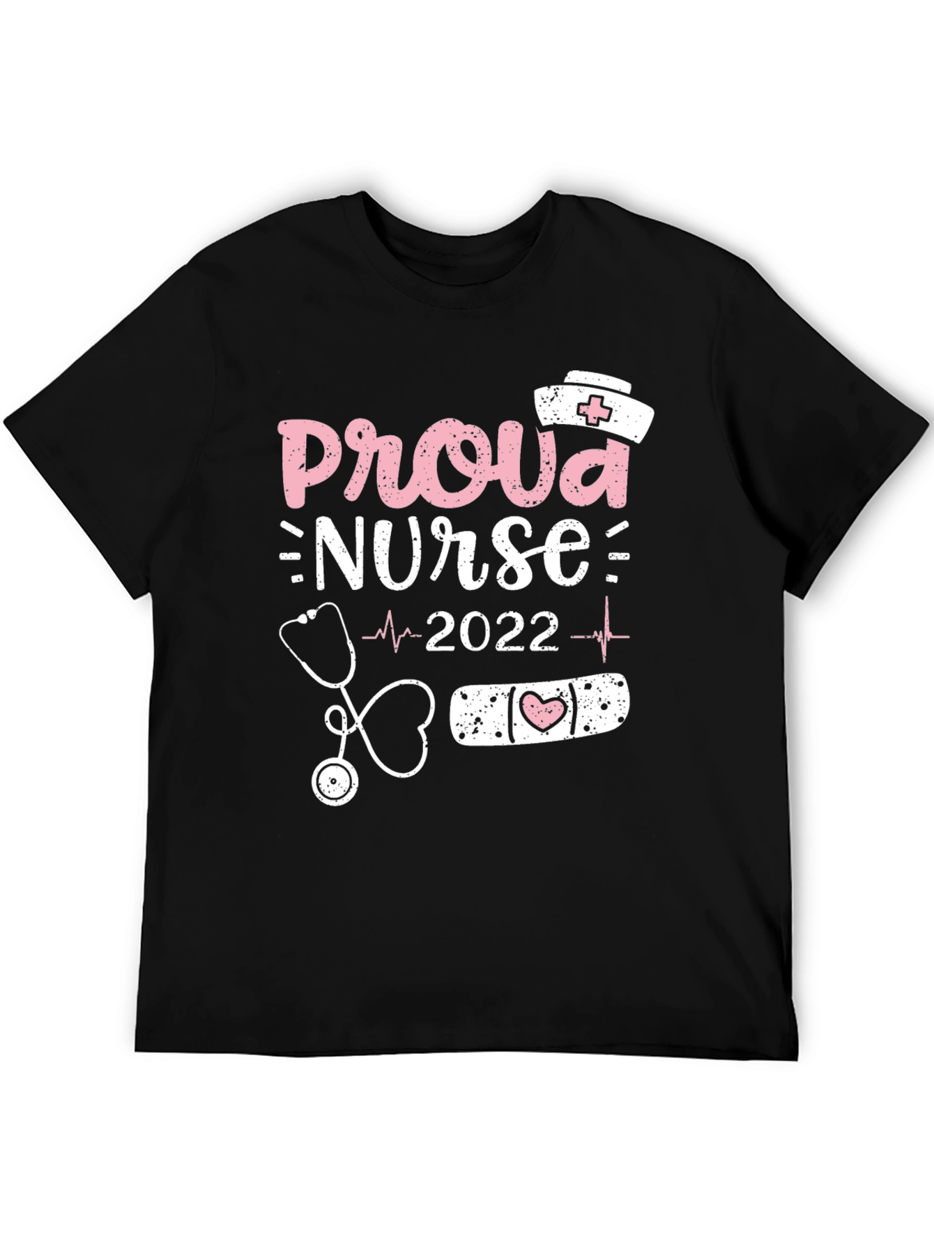 Camiseta Negra de Enfermera Orgullosa 2022