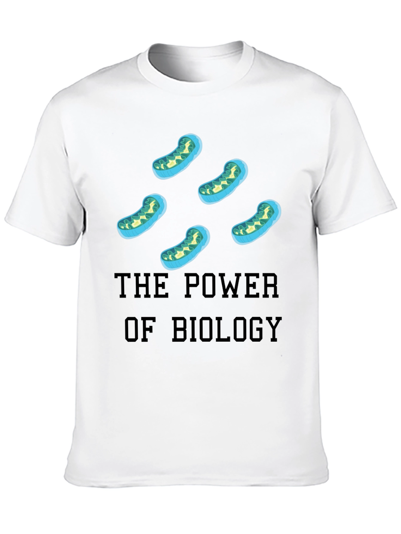 Camiseta Negra con Diseño Biológico