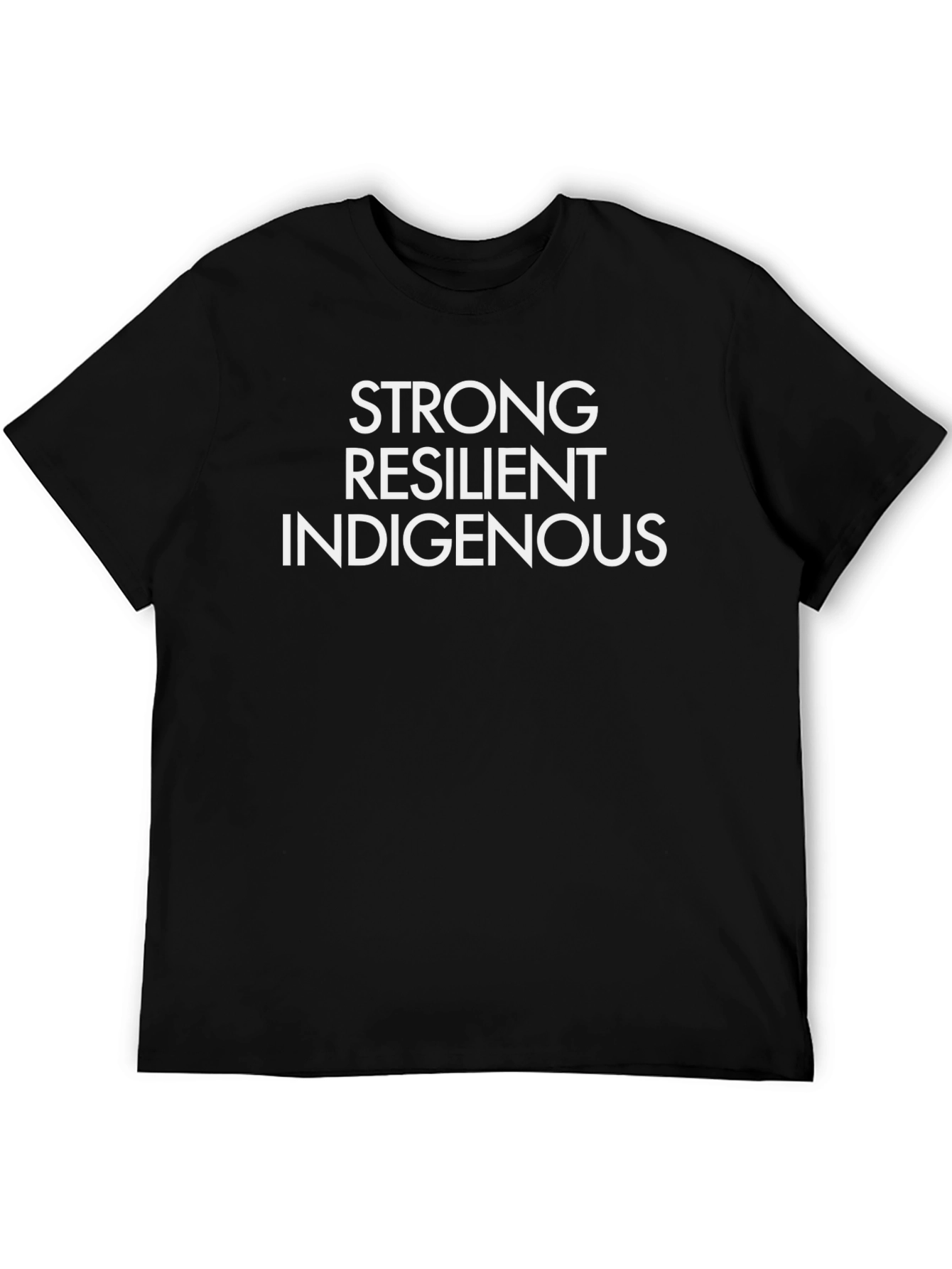 Camiseta Negra: Fuerte Resiliente Indígena