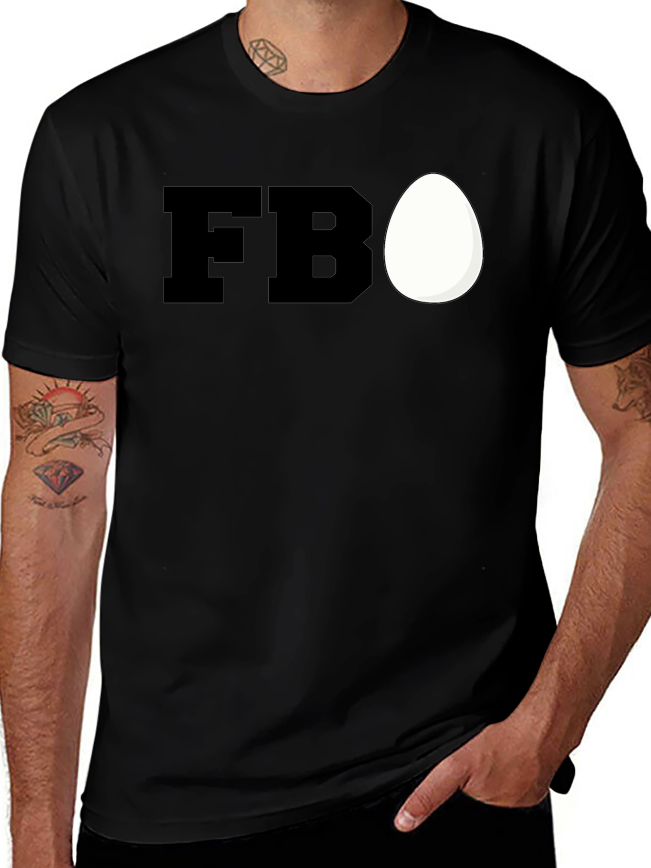 Camiseta Negra FBO Egg