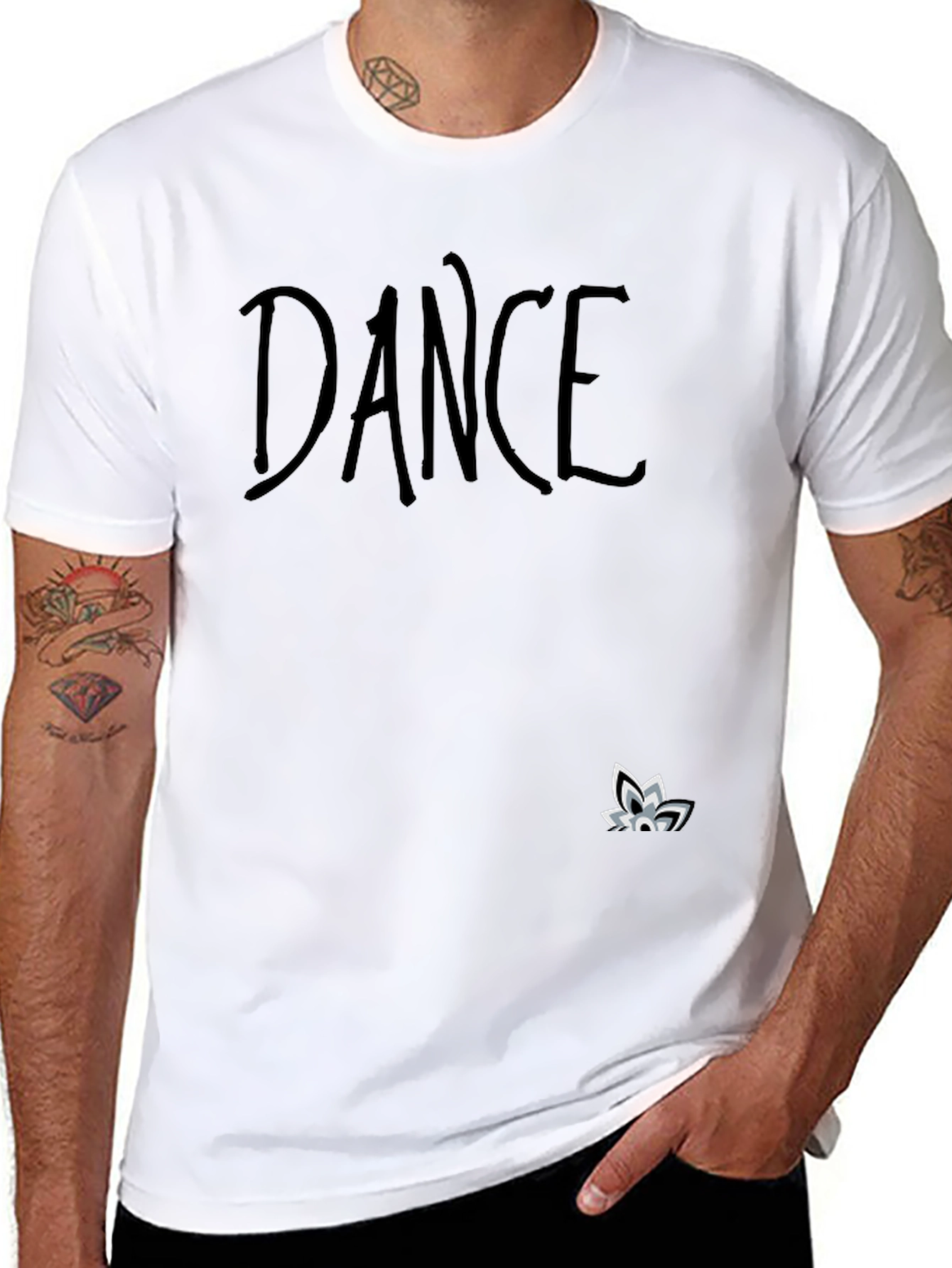 Camiseta Negra Dance para Hombre
