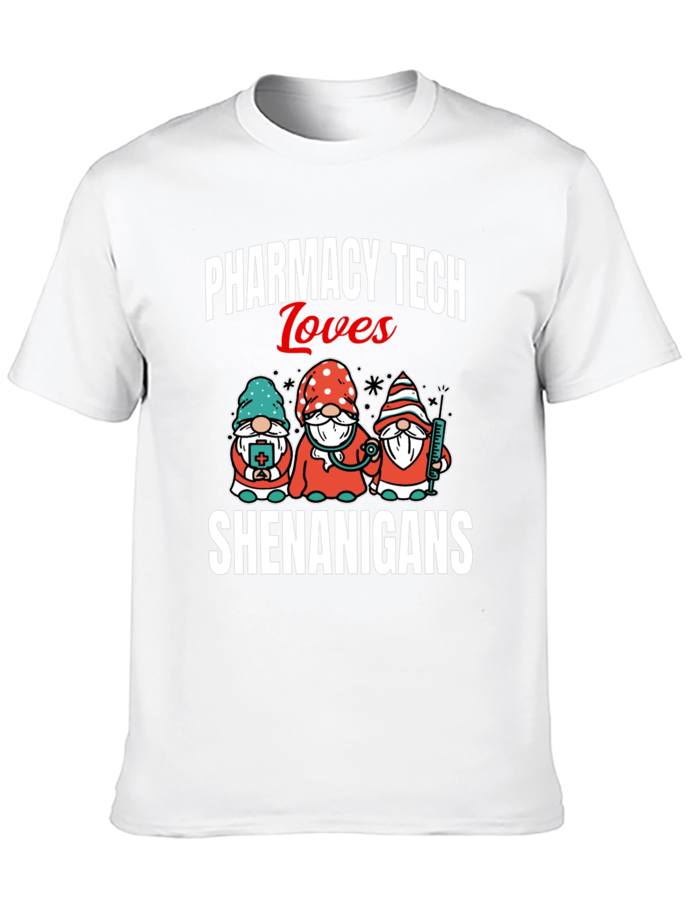 Camiseta Pharmacy Tech Loves Shenanigans