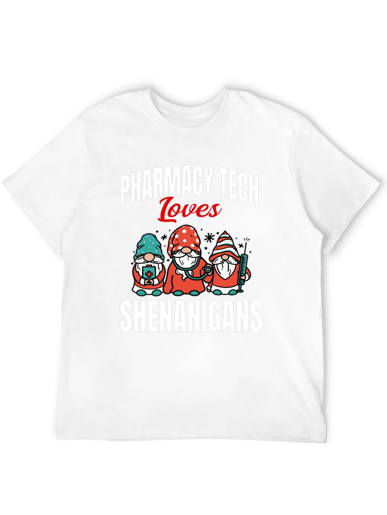 Camiseta Pharmacy Tech Loves Shenanigans