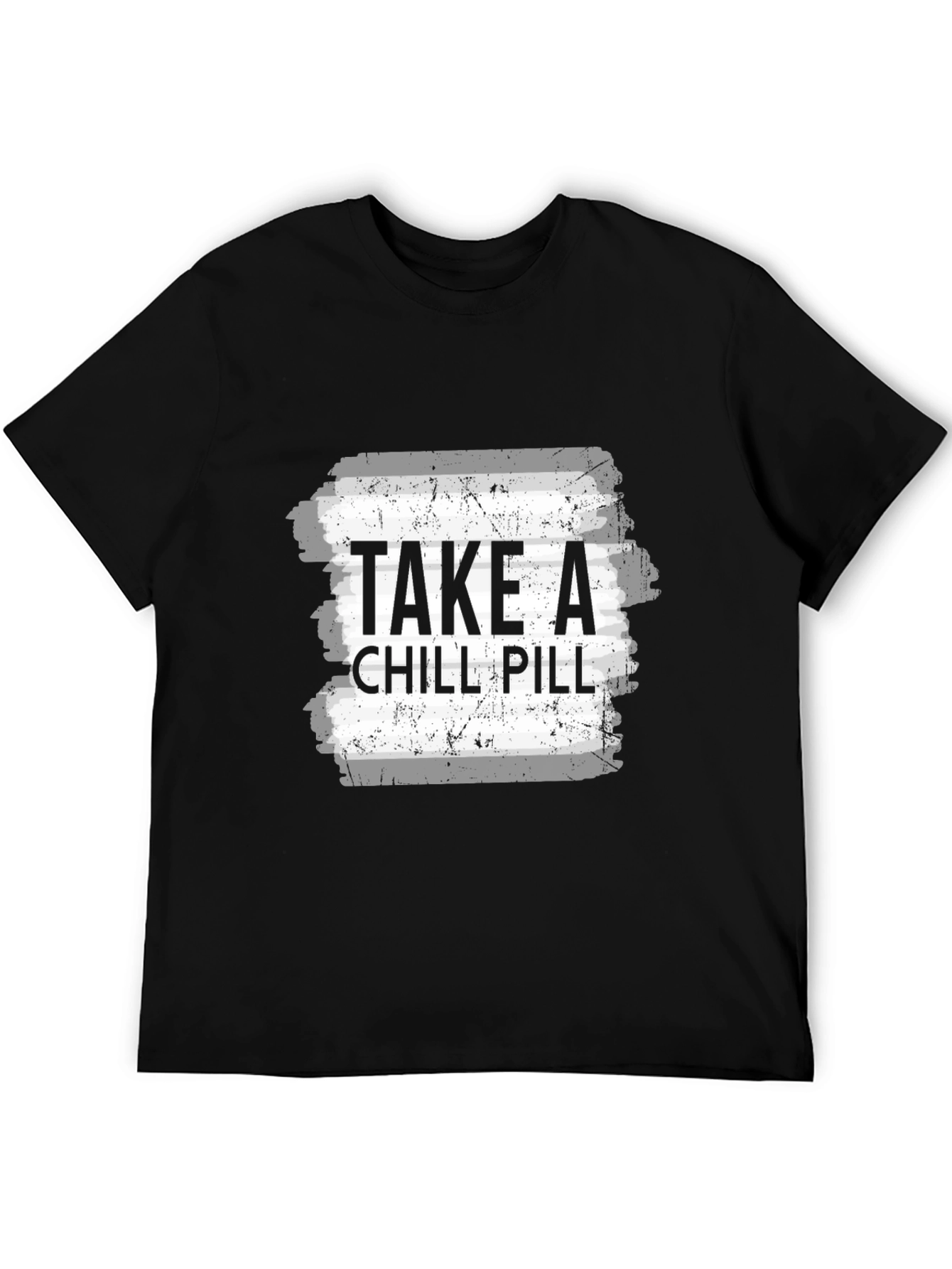 Camiseta Negra Take a Chill Pill para Hombre