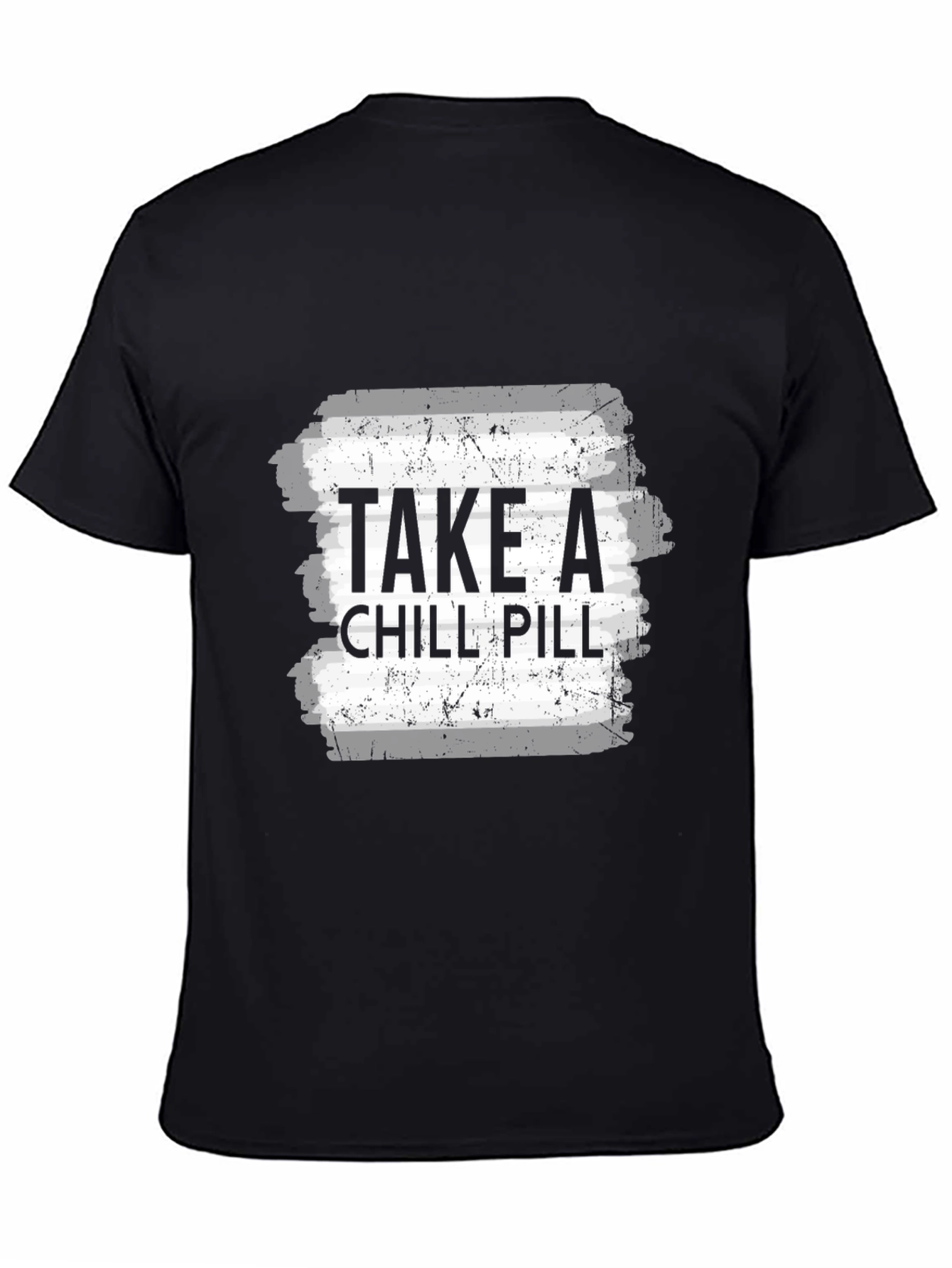 Camiseta Negra Take a Chill Pill para Hombre