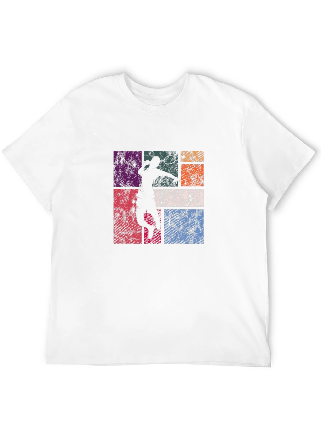 Camiseta Hombre Diseño Tenis Retro