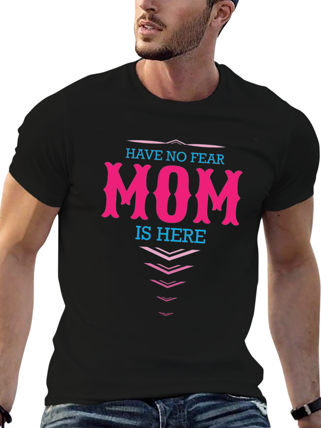 Camiseta Negra Mom is Here