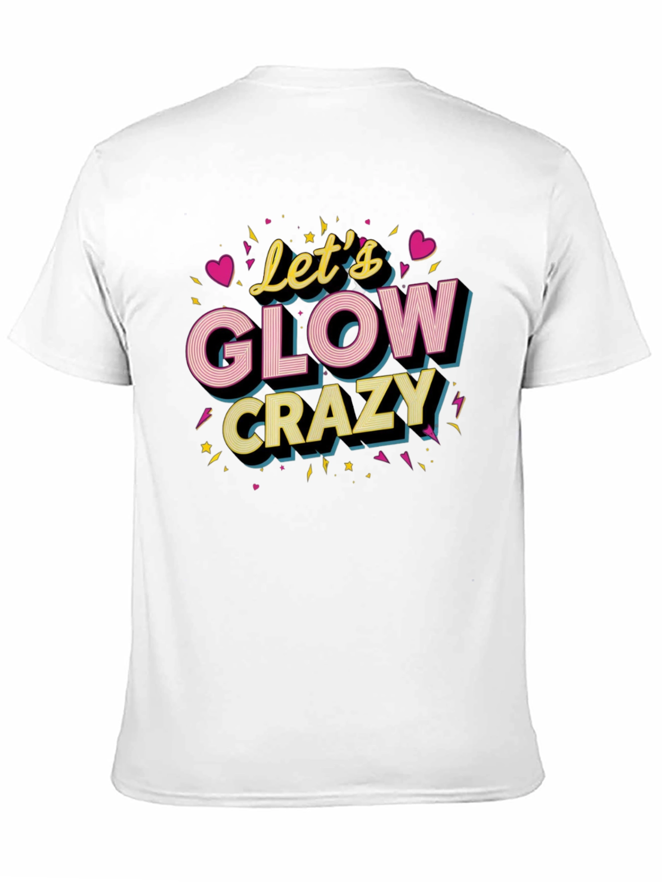 Camiseta Negra Lets Glow Crazy